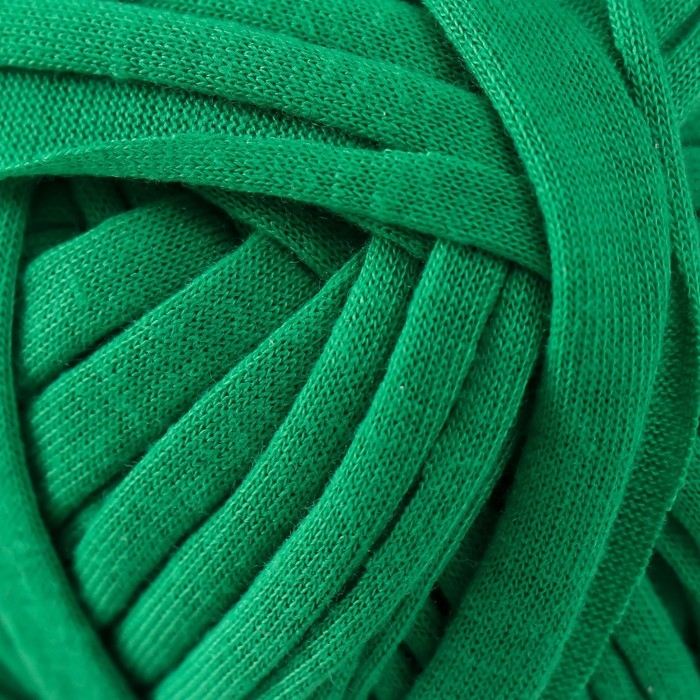 Пряжа трикотажная 100% хлопок Пряжа трикотажная 100% хлопок "Лентино mini" 100 гр 40 м цвет 18 трава