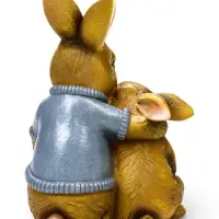 Садовая фигура из полистоуна &laquo;Зайцы&raquo;, 18&times;12&times;23 см, Greengo