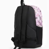 Рюкзак школьный на молнии, с карманами, с принтом, размер 30&times;13&times;42 см, фиолетовый