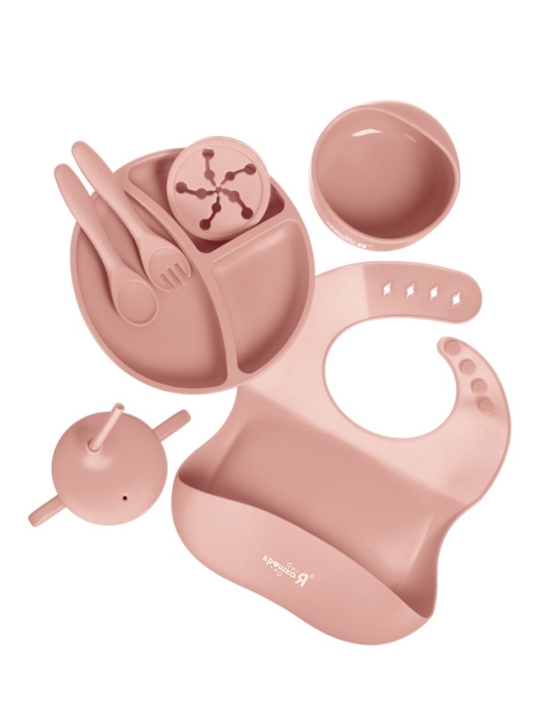 Крошка Я. набор посуды 7 предметов, SL-07224C розовый