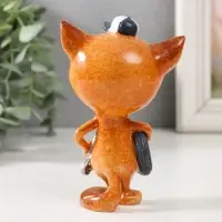 Фигурка полистоун лак &laquo;Котик шиномонтажник&raquo;, 8&times;5.8&times;12.8 см