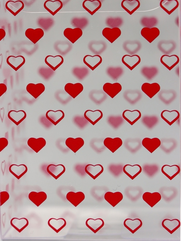 Складная коробка из PVC Складная коробка из PVC "Сердечки", 4,5 х 5 х 7,5 см 5шт