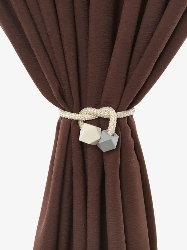 Подхват для штор &laquo;Камушки&raquo;, d=3&times;46 см, пепельно-бежевый, серый