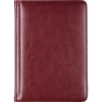 Ежедневник недатированный A6+, 136л, SIDNEY NEBRASKA бордовый 3-496/01