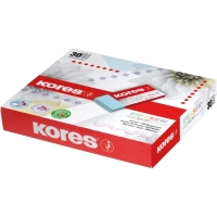 Ластик Kores 40x21x10мм 3 шт/уп, пастельный KE-30, блистер 40315