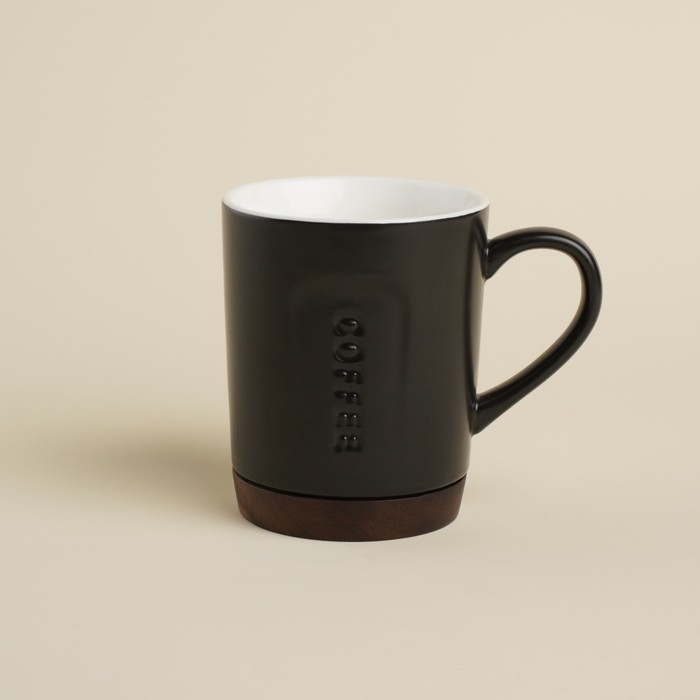 Кружка керамическая SL Home «Дольче фар ниенто», 400 мл, цвет чёрный Кружка керамическая SL Home «Дольче фар ниенто», 400 мл, цвет чёрный