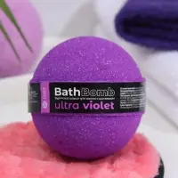 Бомбочка для ванны с шиммером (блёстками) Ultra Violet, 120 г
