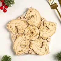 Подставка под горячее Лошадь Красотка , 20см, можжевельник