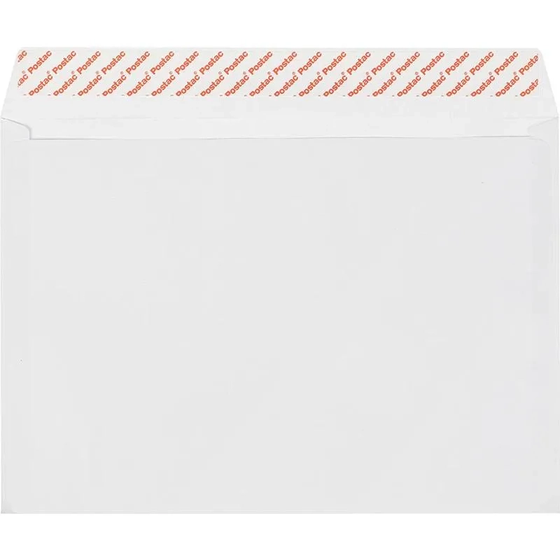 Конверт белый С4 стрип 229х324 100г без внут.зап. КОМУС 500шт/ уп