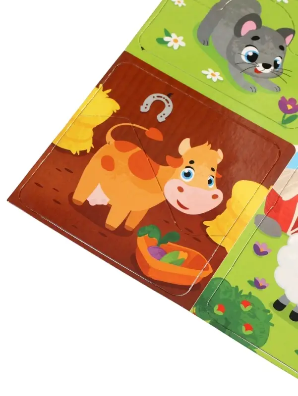 Магнитные пазлы половинки Магнитные пазлы половинки "Домашние животные"