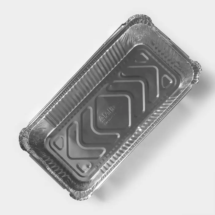 Форма для выпечки и запекания Доляна, 900 мл, 22×11×6.5 см, фольга, серебристая Форма для выпечки и запекания Доляна, 900 мл, 22×11×6.5 см, фольга, серебристая