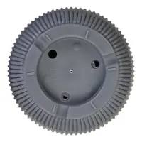 Горшок цветочный с поддоном, 12&times;11.5 см, пластиковый, серый