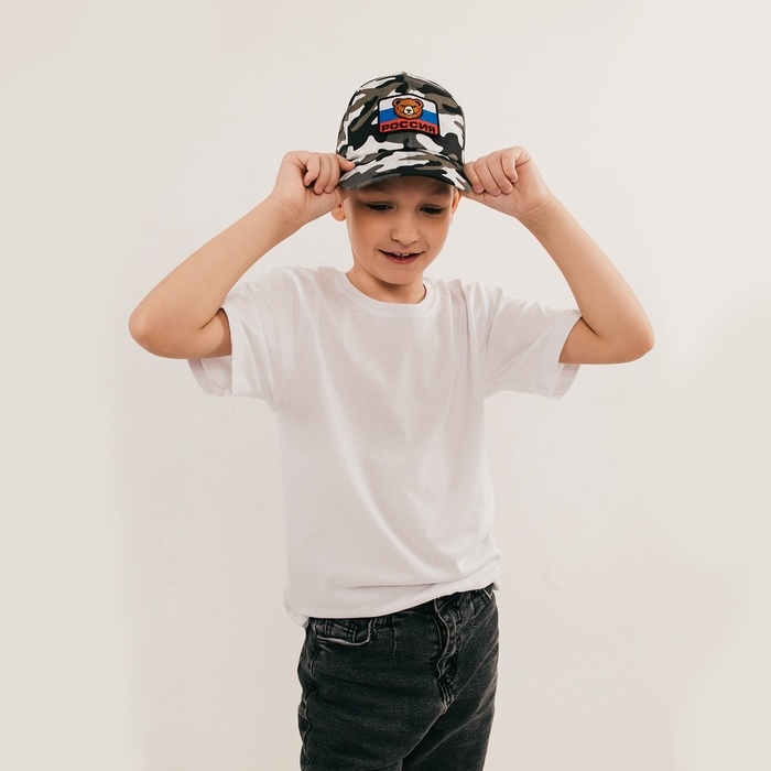 Карнавальная кепка «Военный», нашивка-мишка, р. 52–54 Карнавальная кепка «Военный», нашивка-мишка, р. 52–54