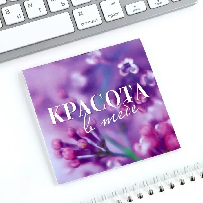 Блокнот 10х10 см, 16 л &laquo;Цветы&raquo; МИКС