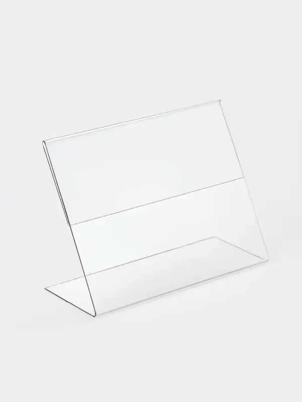 Ценникодержатель горизонтальный, 9&times;7 см, ПЭТ 0.5 мм, цвет прозрачный