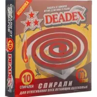 Спирали от комаров DEADEX, красные, 10 шт.