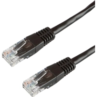 Патч-корд BigTech OPCC008 UTP CCA кат.5e/1м/литой/многожильный (черный)