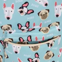 Рюкзак школьный &laquo;Собаки&raquo;, с пеналом, 29&times;12&times;41 см, голубой