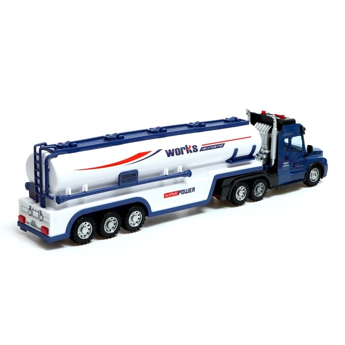 Грузовик радиоуправляемый «Бензовоз», работает от батареек, световые эффекты Грузовик радиоуправляемый «Бензовоз», работает от батареек, световые эффекты