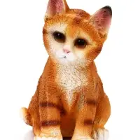 Садовая фигура из полистоуна &laquo;Полосатый Котёнок&raquo;, 20&times;14&times;12 см