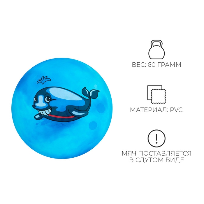 Мяч детский, d=25 см, 60 г, цвет МИКС Мяч детский, d=25 см, 60 г, цвет МИКС