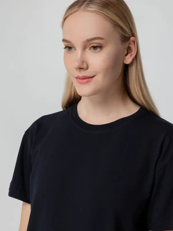 Футболка унисекс T-bolka 140, темно-синяя, размер S