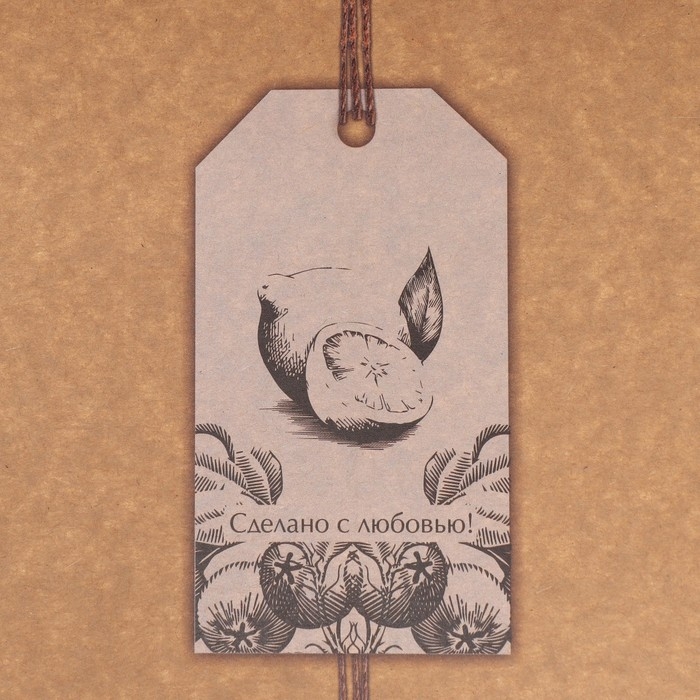 Коробка подарочная складная крафтовая, упаковка, «Сделано с любовью», 21 х 15 х 5 см Коробка подарочная складная крафтовая, упаковка, «Сделано с любовью», 21 х 15 х 5 см