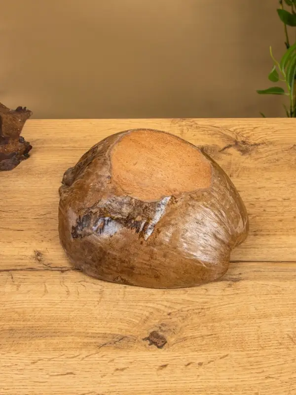 Свеча в кокосе, 18×22×7 см, коричневая