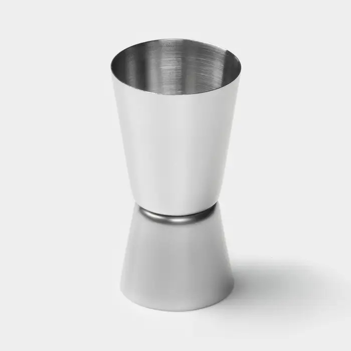 Джиггер Доляна &laquo;Металлик&raquo;, 15/30 мл, нержавеющая сталь, серебристый