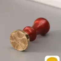 Печать для сургуча с пластиковой ручкой &laquo;Цветок веер&raquo;, 6.3&times;2.5&times;2.5 см