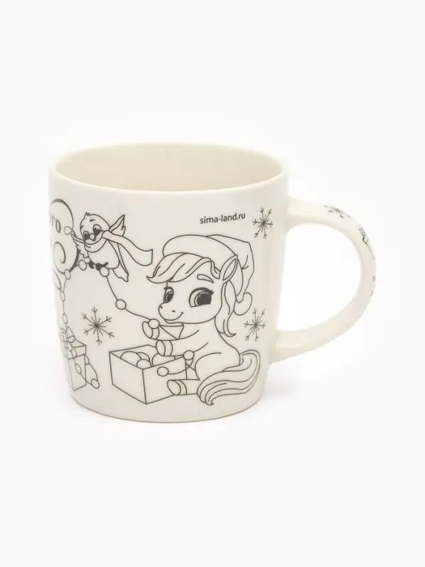 Роспись кружки красками «Лошадка в шапочке», 300 мл Роспись кружки красками «Лошадка в шапочке», 300 мл