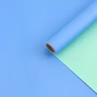 Пленка матовая для цветов, светло-бирюзовый, голубой, 0.58&times;10 м