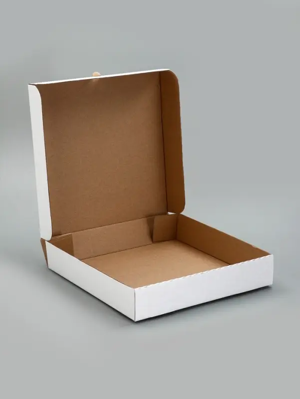 Коробка для пиццы, белая, 32&times;32&times;6 см