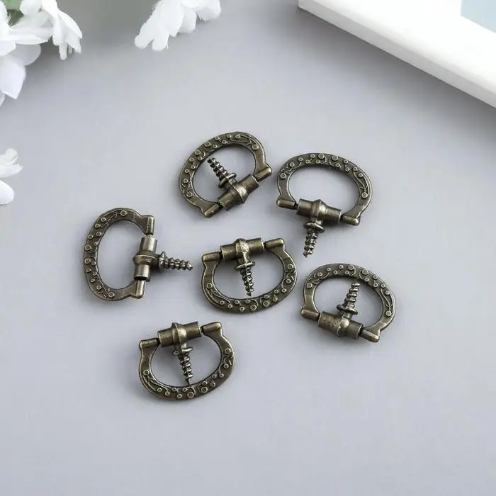 Ручка для шкатулки металл Ручка для шкатулки металл "Подкова" бронза 2,6х2,4 см