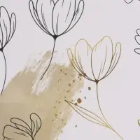 Бумага упаковочная &laquo;Цветочный нюд&raquo;, глянец, 70&times;50 см