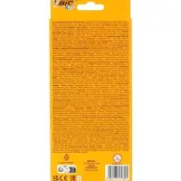 Карандаши 12 цветов BIC Kids Illusion, детские, шестигранные, с ластиком, стираемые