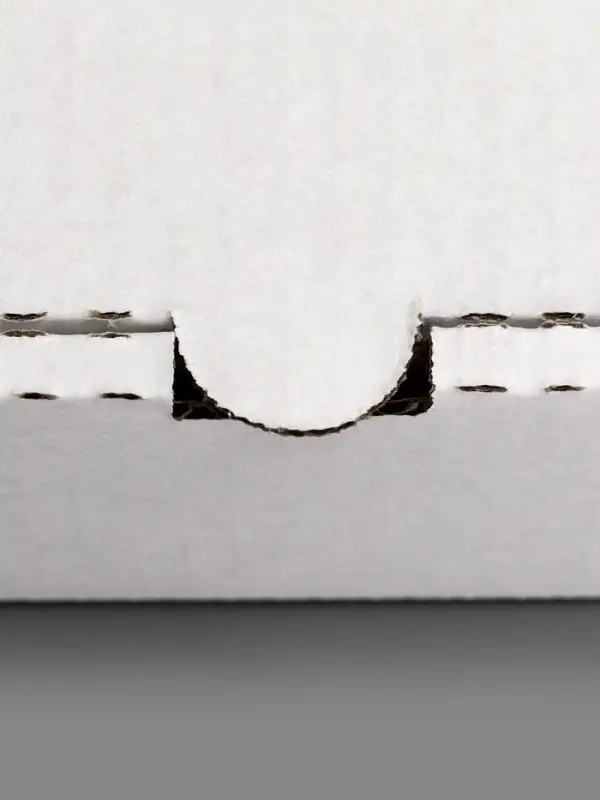 Коробка для пирога и пиццы, белая, 45&times;33&times;6 см