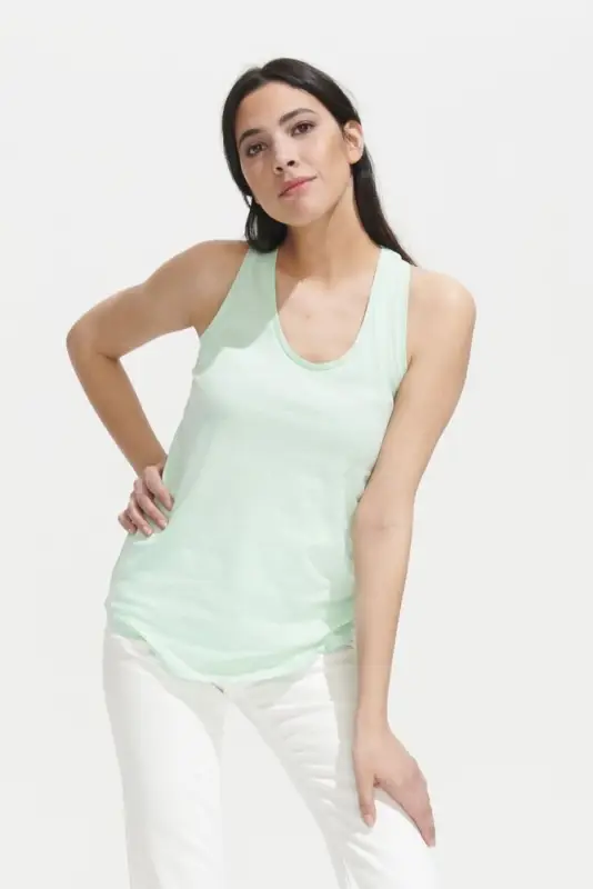 Майка женская Moka 110, оранжевая, размер S Майка женская Moka 110, оранжевая, размер S