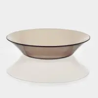 Тарелка глубокая Paşabah&ccedil;e Bronze, 650 мл, d=22 см, стекло, коричневая