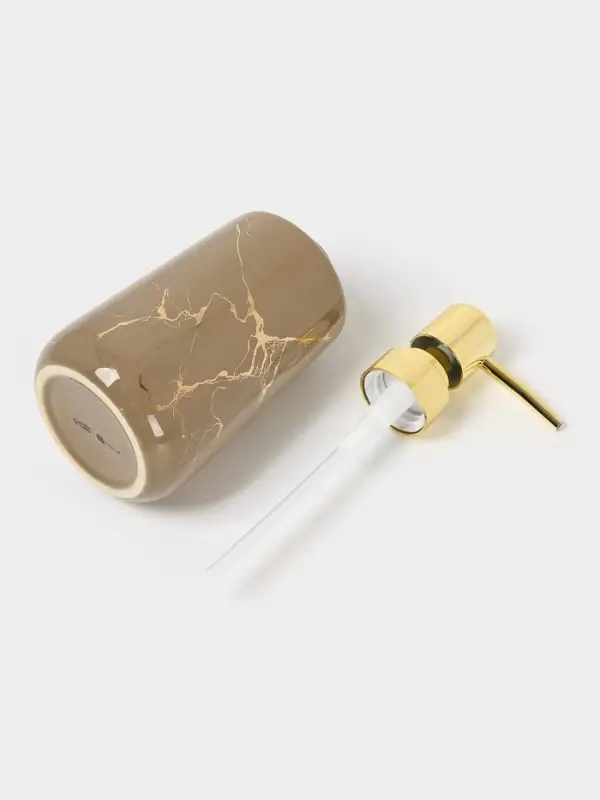 Набор аксессуаров для ванной комнаты SAVANNA &laquo;Гроза&raquo;, 4 предмета, мыльница, дозатор для мыла, 2 стакана, коричневый