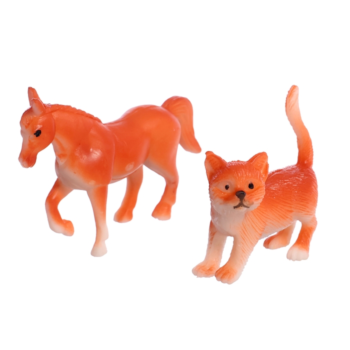 Набор животных с обучающими карточками «Фермерское хозяйство», животные пластик, карточки, по методике Монтессори Набор животных с обучающими карточками «Фермерское хозяйство», животные пластик, карточки, по методике Монтессори