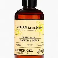 Набор женский VEGAN.Love.Studio "Vanilla, Amber, Musk": гель для душа 300 мл + крем-лосьон 150 мл 10