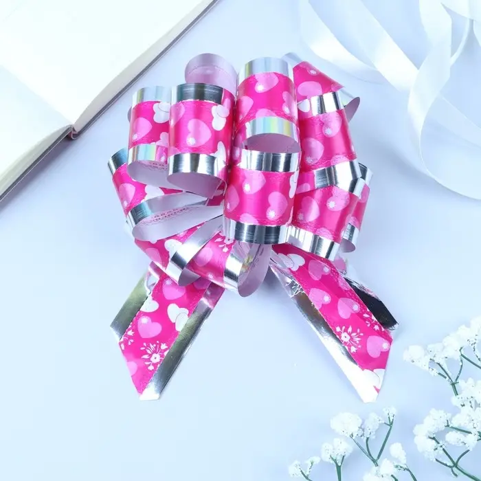 Бант-шар №5 «Воздушные сердца», розовый Бант-шар №5 «Воздушные сердца», розовый