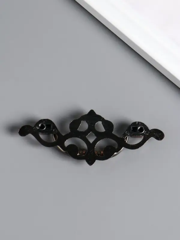 Ручка для шкатулки металл &laquo;Узорная&raquo;, под медь, 3.8&times;9.5 см