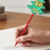 Ручка-прикол Calligrata &laquo;Ёлочка&raquo;, с колокольчиками, синий стержень, шариковая