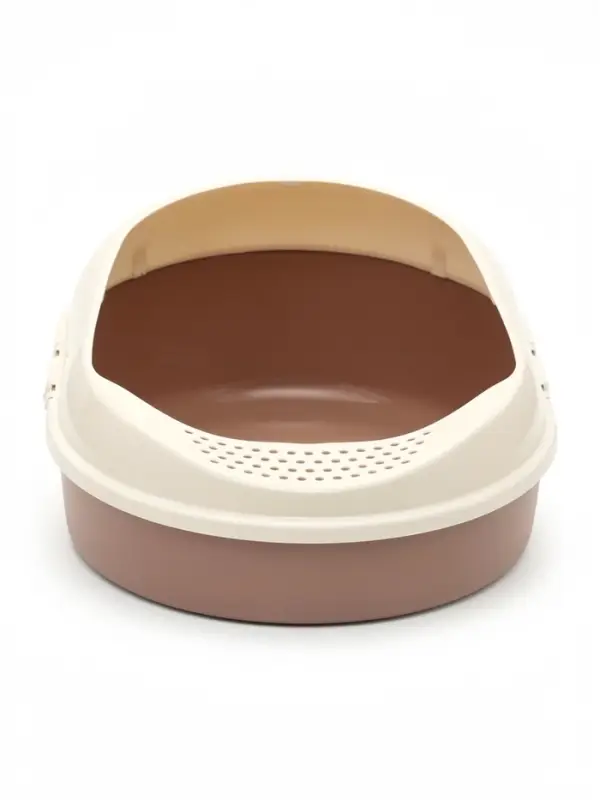Лоток для кошек &laquo;Космо&raquo; 51.9&times;37.8&times;21.3 см, с бортом без сетки, коричневый