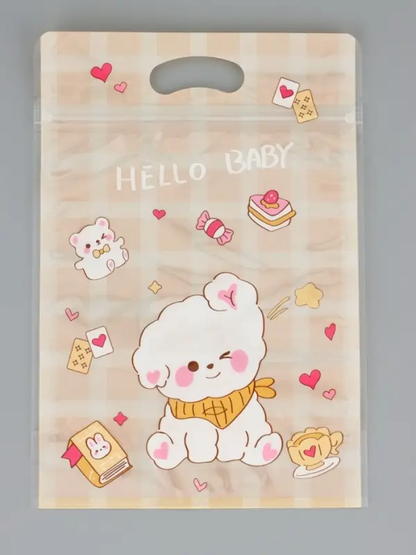 Пакет подарочный, с zip-lock застежкой, "Милые зверята", 15х23 &plusmn; 1см МИКС