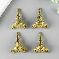 Уголок (ножка) для шкатулки "Фигурная" 6,2х4 см С-023