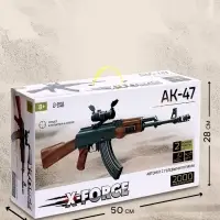 Автомат АК-47, стреляет орбизами, работает от аккумулятора