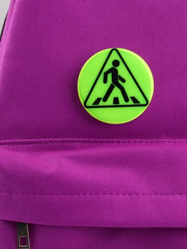 Светоотражающий значок &laquo;Пешеходный переход&raquo;, d=5.8 см, МИКС